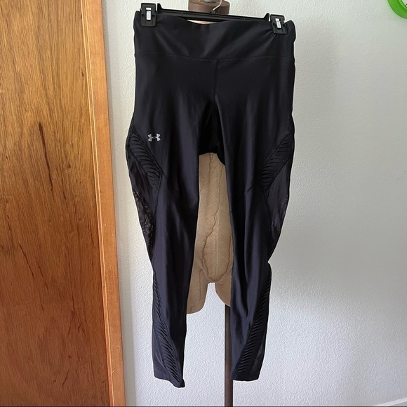 Under Armour Pants - UNDER ARMOUR sz S Vanquish Ankle Leggings Black HOLE
